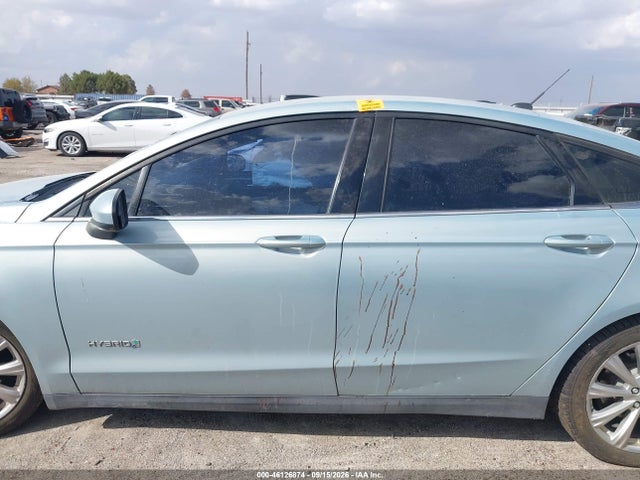 2014 Ford Fusion Hybrid S მანქანა იყიდება აუქციონზე, vin: 3FA6P0UU6ER369008, აუქციონის ნომერი: 46126874