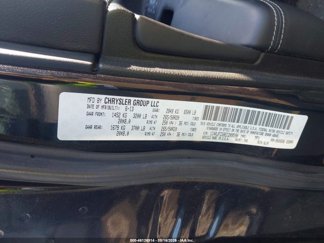 46126914 :رقم المزاد ، 1C4RJFCG8EC209590 vin ، 2014 Jeep Grand Cherokee Overland مزاد بيع