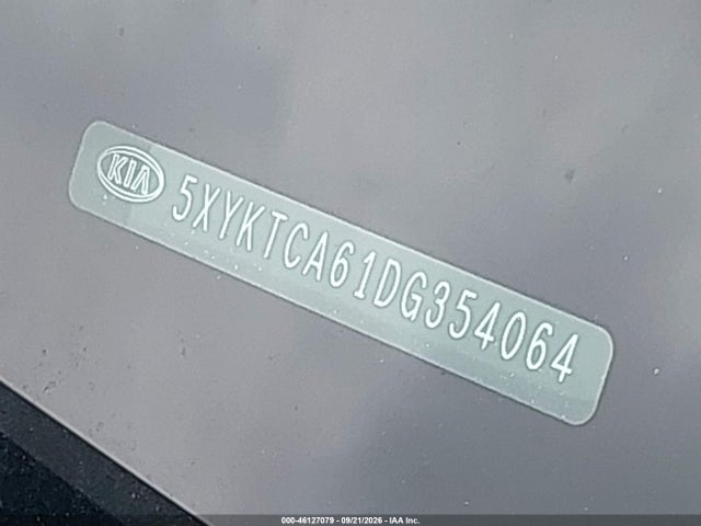2013 Kia Sorento Lx მანქანა იყიდება აუქციონზე, vin: 5XYKTCA61DG354064, აუქციონის ნომერი: 46127079