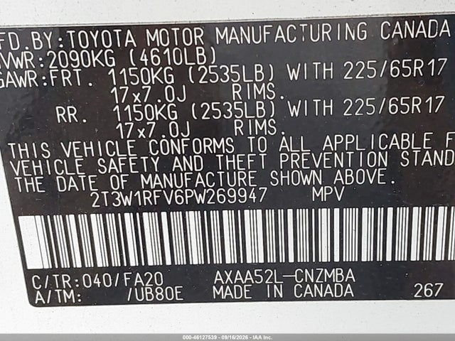 Toyota Rav4 Xle 2023 2T3W1RFV6PW269947 Image 9