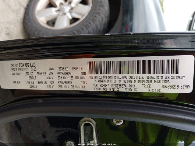 2016 Ram 1500 Big Horn მანქანა იყიდება აუქციონზე, vin: 3C6RR7LT2GG135974, აუქციონის ნომერი: 46127759