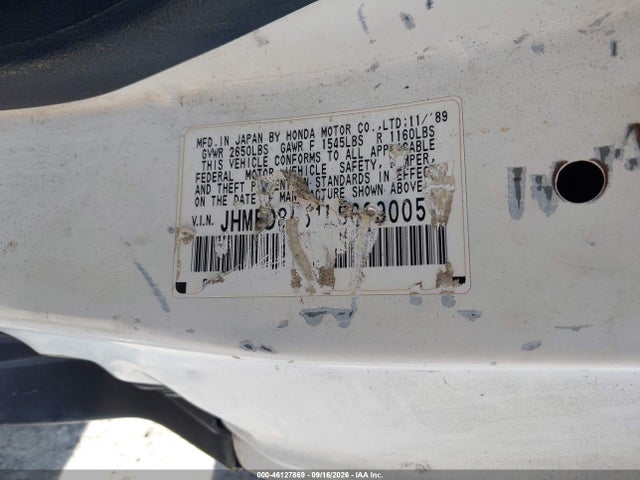 Продажа на аукционе авто 1990 Honda Civic Crx Dx, vin: JHMED8451LS009005, номер лота: 46127869