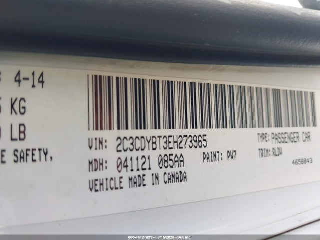 Aukcja sprzedaży 2014 Dodge Challenger R/t Plus, vin: 2C3CDYBT3EH273965, numer aukcji: 46127893