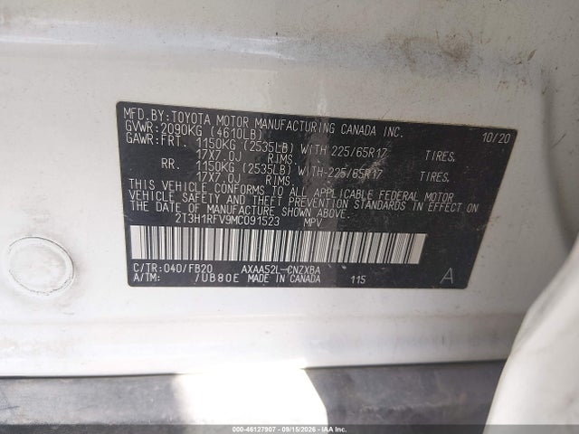 Toyota RAV4 LE 2021 2T3H1RFV9MC091523 Image 9