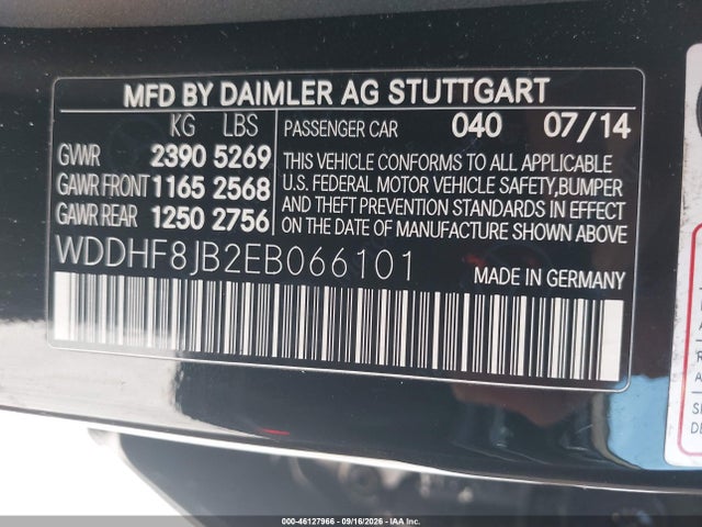Продаж на аукціоні авто 2014 Mercedes-benz E 350 4matic, vin: WDDHF8JB2EB066101, номер лоту: 46127966