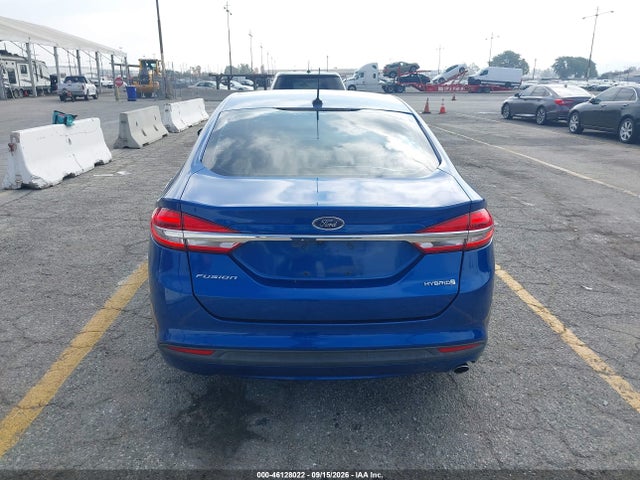 2018 Ford Fusion Hybrid S მანქანა იყიდება აუქციონზე, vin: 3FA6P0UU8JR254341, აუქციონის ნომერი: 46128022