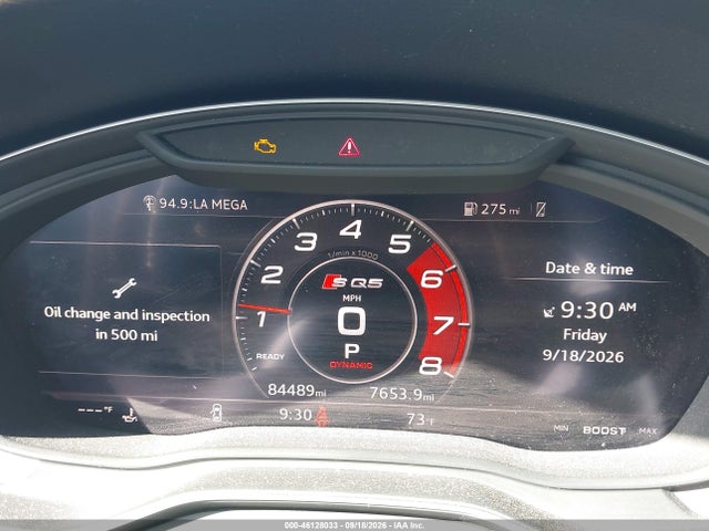 46128033 :رقم المزاد ، WA1C4AFY0K2002837 vin ، 2019 Audi Sq5 3.0t Premium مزاد بيع