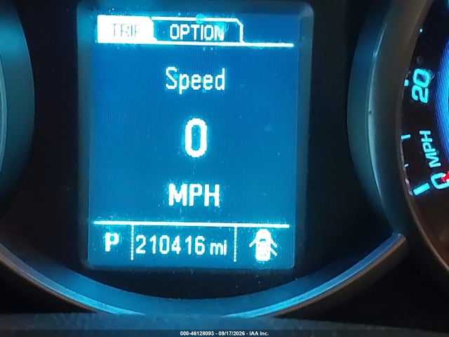 46128093 :رقم المزاد ، 1G1PC5SB6D7109635 vin ، 2013 Chevrolet Cruze 1lt Auto مزاد بيع