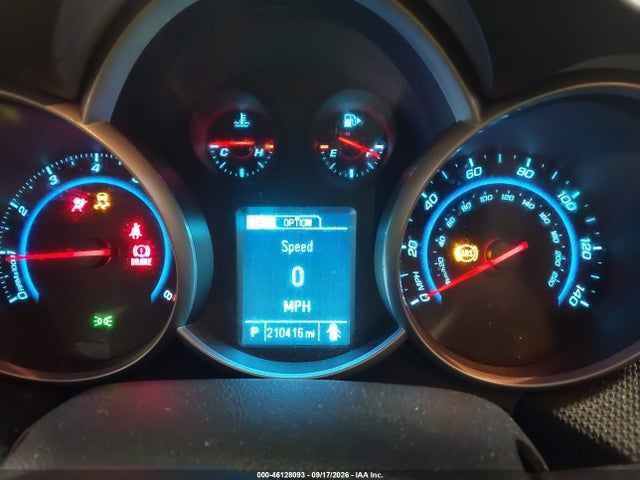 46128093 :رقم المزاد ، 1G1PC5SB6D7109635 vin ، 2013 Chevrolet Cruze 1lt Auto مزاد بيع
