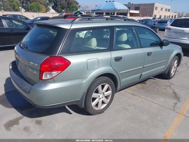 46128099 :رقم المزاد ، 4S4BP61C097311542 vin ، 2009 Subaru Outback 2.5i مزاد بيع
