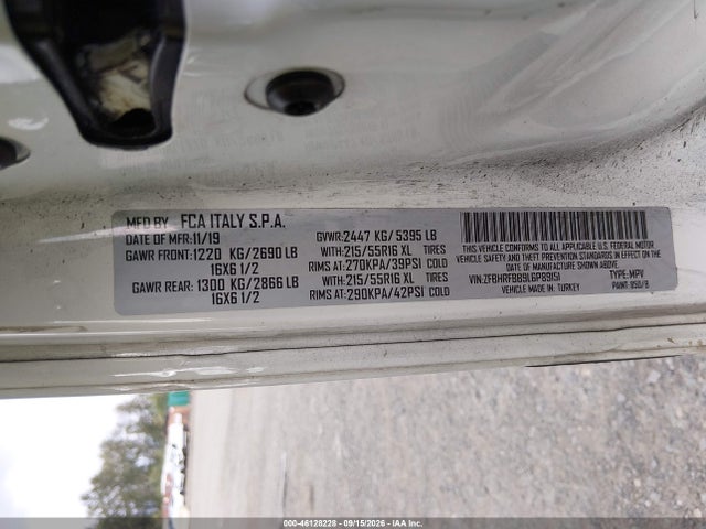 Продажа на аукционе авто 2020 Ram Promaster City Tradesman Slt, vin: ZFBHRFBB9L6P89151, номер лота: 46128228