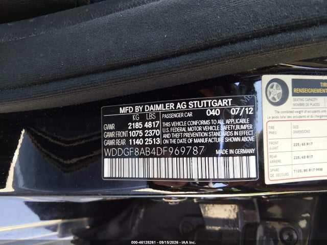 Продажа на аукционе авто 2013 Mercedes-benz C 300 Luxury 4matic, vin: WDDGF8AB4DF969787, номер лота: 46128261