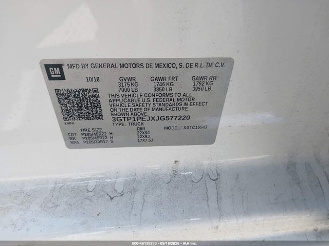 GMC Sierra 1500 Denali 2018 3GTP1PEJXJG577220 Image 9