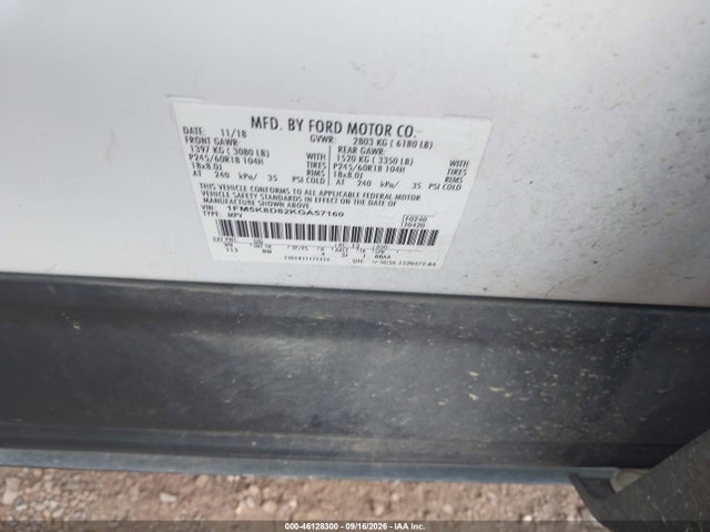 Продажа на аукционе авто 2019 Ford Explorer Xlt, vin: 1FM5K8D82KGA57160, номер лота: 46128300