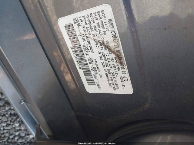 Aukcja sprzedaży 2014 Infiniti Q50 Premium, vin: JN1BV7AR6EM700351, numer aukcji: 46128353