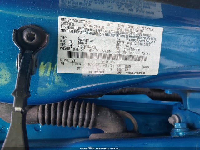 Продаж на аукціоні авто 2012 Ford Focus Se, vin: 1FAHP3F2XCL307211, номер лоту: 46128423