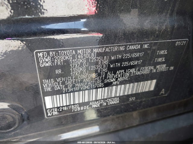 Toyota RAV4 LE 2021 2T3H1RFV0MC117085 Image 9