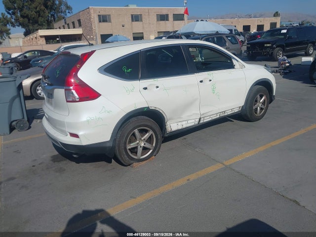 Продаж на аукціоні авто 2015 Honda Cr-v Lx, vin: 5J6RM3H37FL012739, номер лоту: 46129003