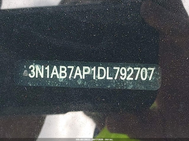 46129033 :رقم المزاد ، 3N1AB7AP1DL792707 vin ، 2013 Nissan Sentra Sr مزاد بيع