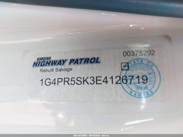 Продаж на аукціоні авто 2014 Buick Verano Convenience Group, vin: 1G4PR5SK3E4126719, номер лоту: 46129094