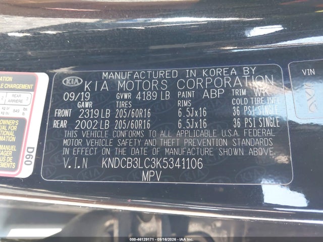 KIA NIRO LX 2019 KNDCB3LC3K5341106 Image 9