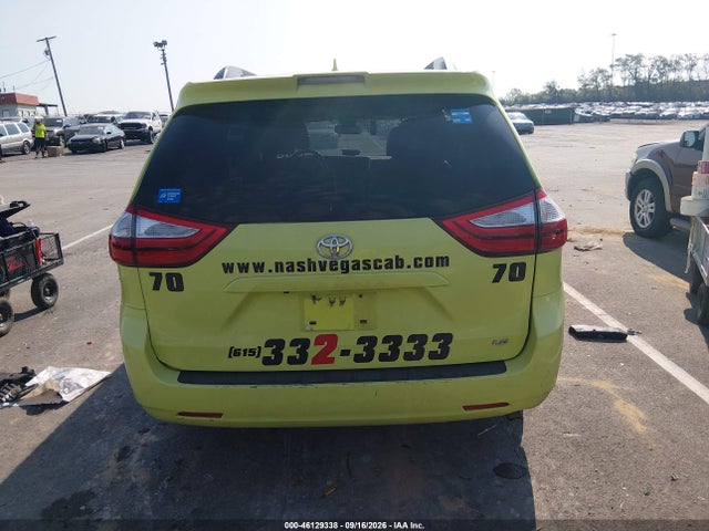 2019 Toyota Sienna Le 8 Passenger მანქანა იყიდება აუქციონზე, vin: 5TDKZ3DC6KS966745, აუქციონის ნომერი: 46129338