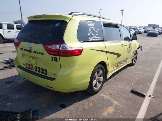 2019 Toyota Sienna Le 8 Passenger მანქანა იყიდება აუქციონზე, vin: 5TDKZ3DC6KS966745, აუქციონის ნომერი: 46129338
