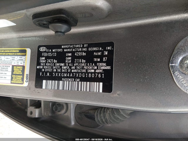 Продажа на аукционе авто 2013 Kia Optima Lx, vin: 5XXGM4A7XDG180761, номер лота: 46129347