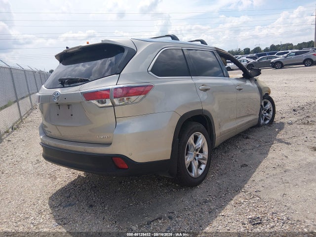 Продажа на аукционе авто 2015 Toyota Highlander Limited V6, vin: 5TDYKRFHXFS119033, номер лота: 46129452