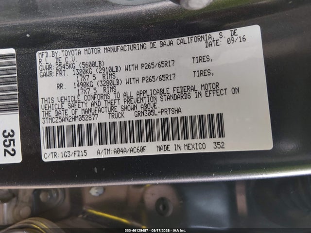 3TMCZ5AN2HM052877 Toyota Tacoma Trd Sport