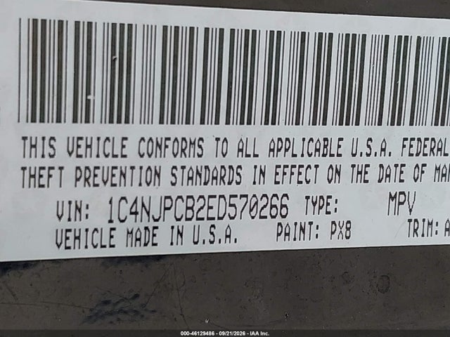 Jeep Patriot Limited 2014 1C4NJPCB2ED570266 Image 9