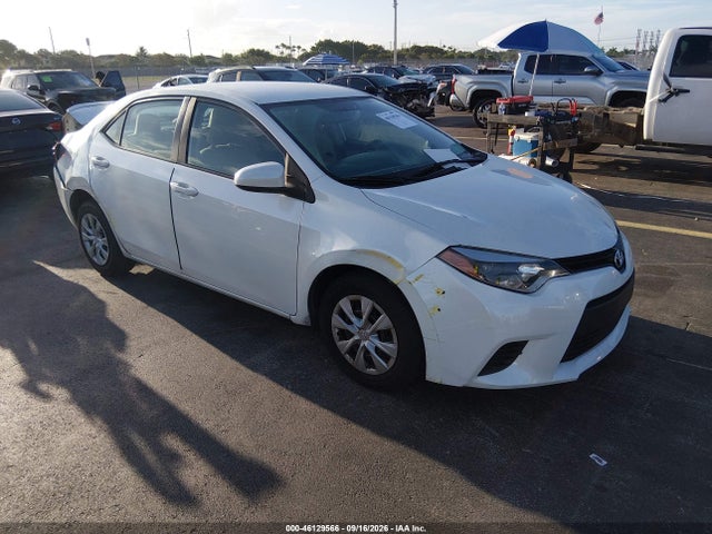 46129566 :رقم المزاد ، 5YFBPRHE1EP008582 vin ، 2014 Toyota Corolla Le Eco مزاد بيع