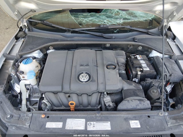 2012 Volkswagen Passat 2.5l S მანქანა იყიდება აუქციონზე, vin: 1VWAP7A36CC005365, აუქციონის ნომერი: 46129715