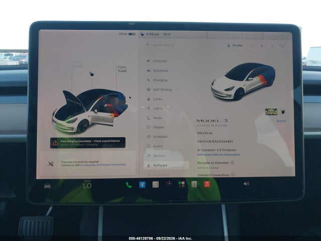 Продажа на аукционе авто 2018 Tesla Model 3 Long Range/mid Range, vin: 5YJ3E1EA2JF044493, номер лота: 46129796