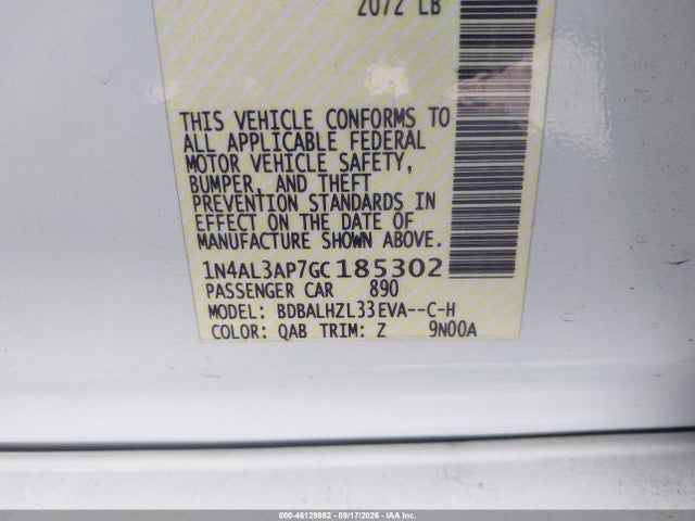 Nissan Altima 2.5 Sr 2016 1N4AL3AP7GC185302 Image 9
