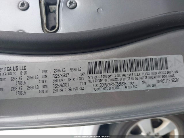 Dodge JOURNEY SE 2017 3C4PDCABXHT508236 Image 9