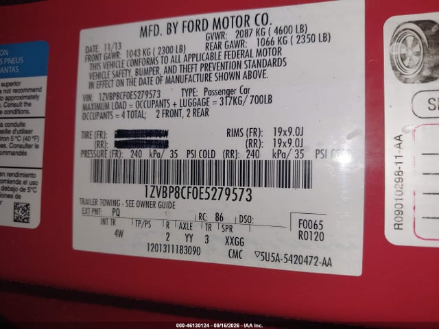 Ford Mustang Gt Premium 2014 1ZVBP8CF0E5279573 Image 9
