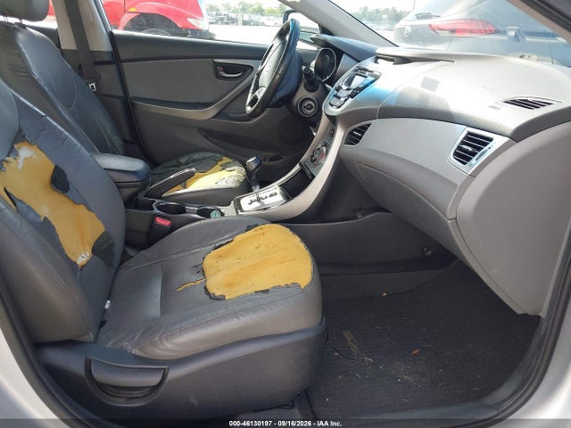 2013 Hyundai Elantra Limited მანქანა იყიდება აუქციონზე, vin: 5NPDH4AE7DH297398, აუქციონის ნომერი: 46130197