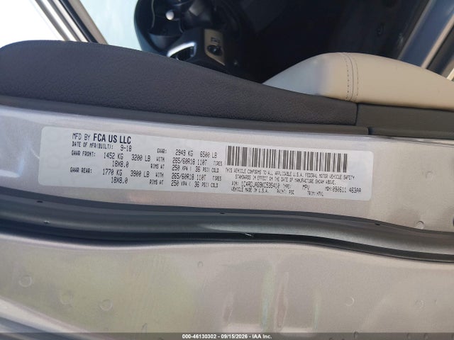46130302 :رقم المزاد ، 1C4RDJAG9KC535410 vin ، 2019 Dodge Durango Sxt Awd مزاد بيع