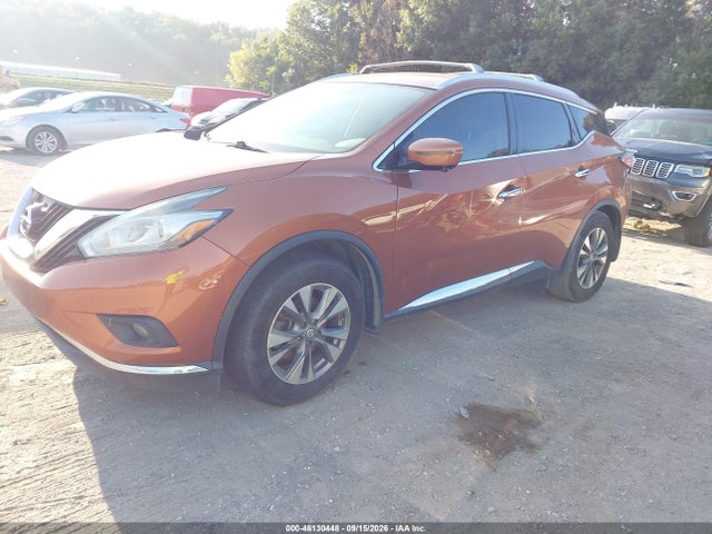 2015 Nissan Murano Sl მანქანა იყიდება აუქციონზე, vin: 5N1AZ2MGXFN288307, აუქციონის ნომერი: 46130448