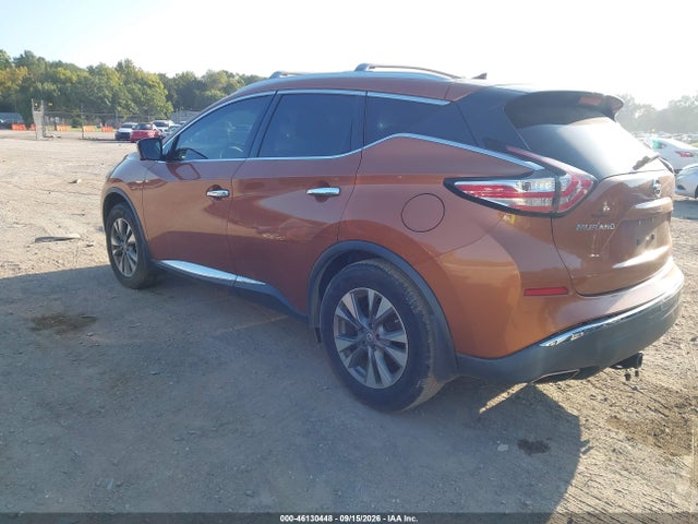 2015 Nissan Murano Sl მანქანა იყიდება აუქციონზე, vin: 5N1AZ2MGXFN288307, აუქციონის ნომერი: 46130448