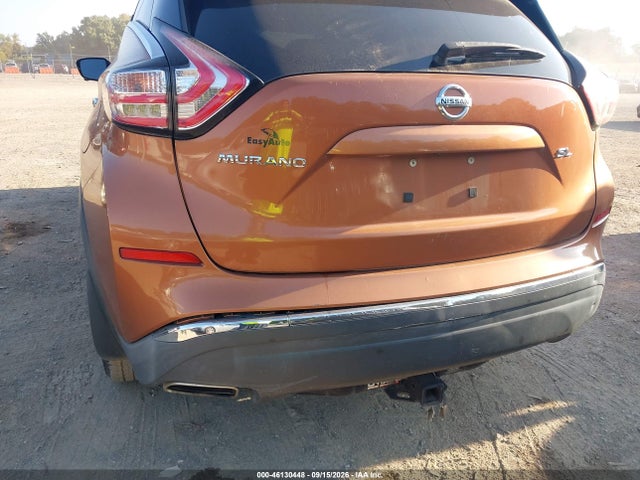 2015 Nissan Murano Sl მანქანა იყიდება აუქციონზე, vin: 5N1AZ2MGXFN288307, აუქციონის ნომერი: 46130448