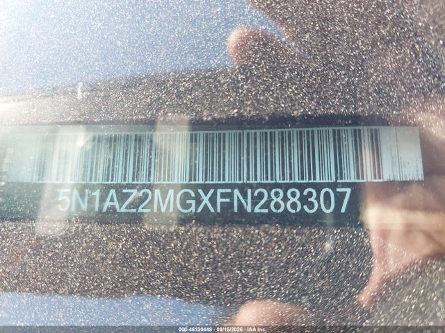 2015 Nissan Murano Sl მანქანა იყიდება აუქციონზე, vin: 5N1AZ2MGXFN288307, აუქციონის ნომერი: 46130448