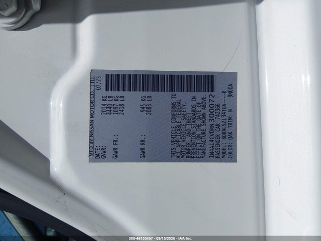 2024 Nissan Altima Sr Vc-turbo Fwd მანქანა იყიდება აუქციონზე, vin: 1N4AL4CV0RN300072, აუქციონის ნომერი: 46130497