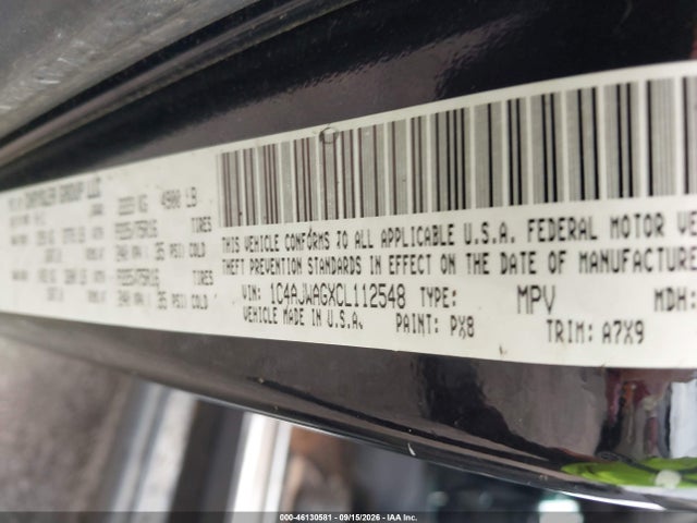 Продажа на аукционе авто 2012 Jeep Wrangler Sport, vin: 1C4AJWAGXCL112548, номер лота: 46130581