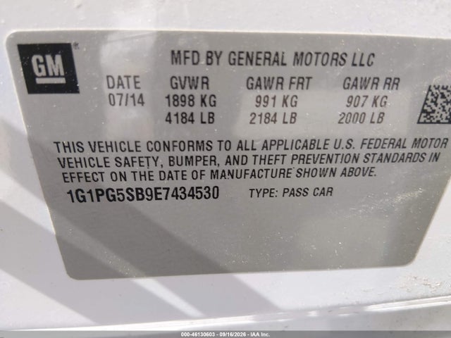 Chevrolet CRUZE LTZ 2014 1G1PG5SB9E7434530 Image 9