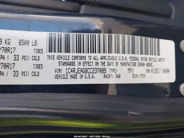 Aukcja sprzedaży 2012 Jeep Grand Cherokee Laredo, vin: 1C4RJEAG8CC237089, numer aukcji: 46130627