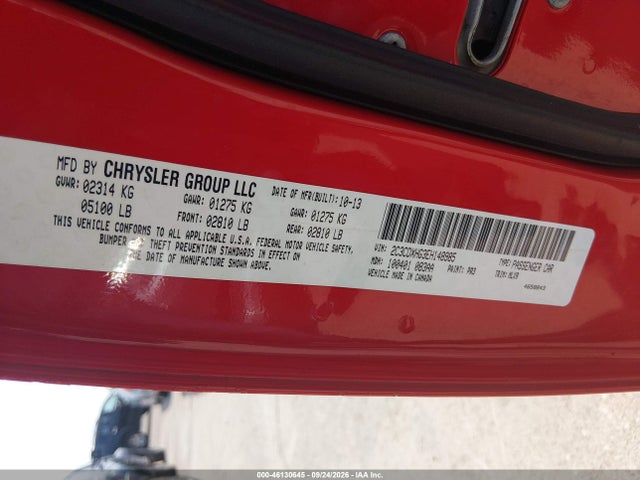 Продаж на аукціоні авто 2014 Dodge Charger Sxt Plus, vin: 2C3CDXHG3EH148985, номер лоту: 46130645