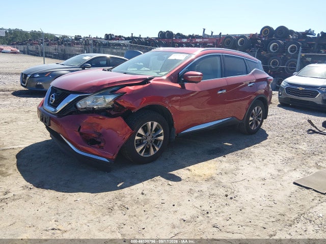 2015 Nissan Murano Sl მანქანა იყიდება აუქციონზე, vin: 5N1AZ2MG5FN239936, აუქციონის ნომერი: 46130796