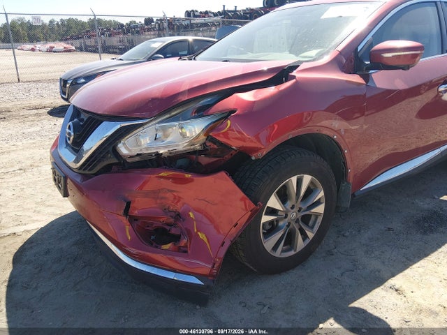 2015 Nissan Murano Sl მანქანა იყიდება აუქციონზე, vin: 5N1AZ2MG5FN239936, აუქციონის ნომერი: 46130796